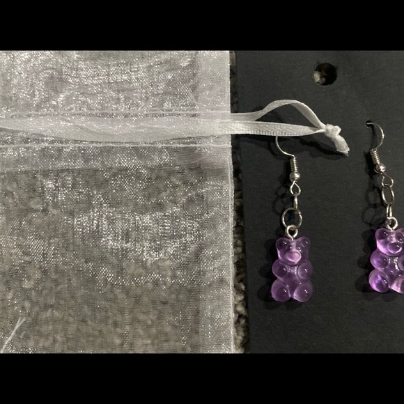 GummieBear dangle earrings HANDMADE to order - Picture 3 of 5